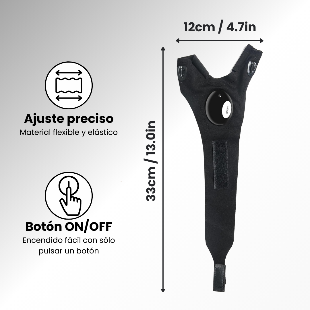 Guantes tácticos con luz LED